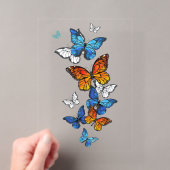 Flying Butterflies Morpho und Monarch Acryleinladungen (Insitu (Handheld))