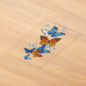Flying Butterflies Morpho und Monarch Acryleinladungen (Ablage )