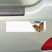Flying Butterflies Morpho und Monarch Autoaufkleber (Auf Auto)