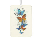 Flying Butterflies Morpho und Monarch Autolufterfrischer (Rückseite)