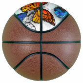 Flying Butterflies Morpho und Monarch Basketball (Rechts)