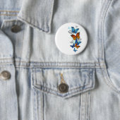 Flying Butterflies Morpho und Monarch Button (Beispiel)