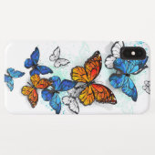 Flying Butterflies Morpho und Monarch Case-Mate iPhone Hülle (Rückseite (Horizontal))