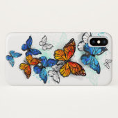 Flying Butterflies Morpho und Monarch Case-Mate iPhone Hülle (Rückseite (Horizontal))