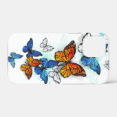 Flying Butterflies Morpho und Monarch Case-Mate iPhone Hülle (Rückseite (Horizontal))