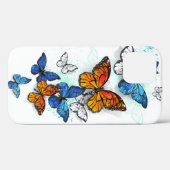 Flying Butterflies Morpho und Monarch Case-Mate iPhone Hülle (Rückseite (Horizontal))
