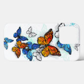 Flying Butterflies Morpho und Monarch Case-Mate iPhone Hülle (Rückseite (Horizontal))