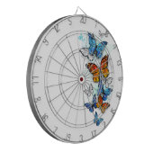 Flying Butterflies Morpho und Monarch Dartscheibe (Vorderseite Links)