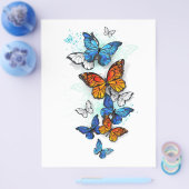 Flying Butterflies Morpho und Monarch Flyer (Einzeln)