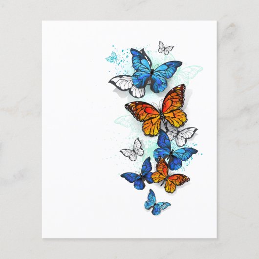 Flying Butterflies Morpho und Monarch Flyer (Vorne)