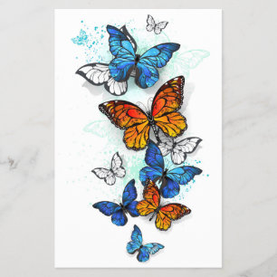 Flying Butterflies Morpho und Monarch Flyer