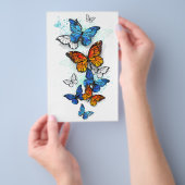 Flying Butterflies Morpho und Monarch Flyer (Handgriff)
