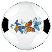 Flying Butterflies Morpho und Monarch Fußball (Gedreht)