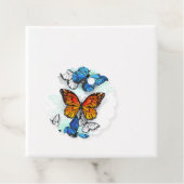Flying Butterflies Morpho und Monarch Geschenkanhänger (Beispiel)