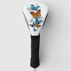 Flying Butterflies Morpho und Monarch Golf Headcover