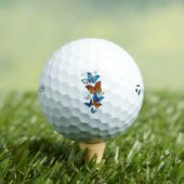 Flying Butterflies Morpho und Monarch Golfball (Insitu T-Shirt)