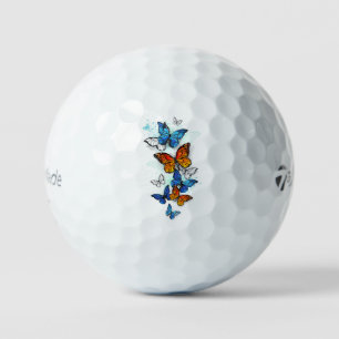Flying Butterflies Morpho und Monarch Golfball