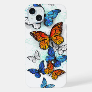 Flying Butterflies Morpho und Monarch iPhone 15 Plus Hülle