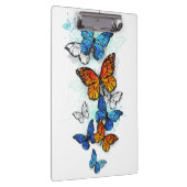 Flying Butterflies Morpho und Monarch Klemmbrett (Rechts)