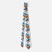 Flying Butterflies Morpho und Monarch Krawatte (Rückseite)