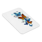 Flying Butterflies Morpho und Monarch Magnet (Rechte Seite)