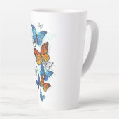 Flying Butterflies Morpho und Monarch Milchtasse (Rechte Ecke)