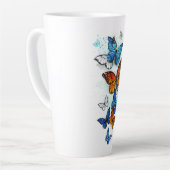 Flying Butterflies Morpho und Monarch Milchtasse (Linke Ecke)