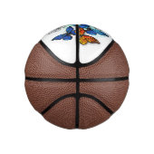 Flying Butterflies Morpho und Monarch Mini Basketball (Rechts)