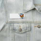 Flying Butterflies Morpho und Monarch Namensschild (Beispiel)