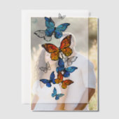 Flying Butterflies Morpho und Monarch Pergament Einladungen (Versatz (Ehepaar))