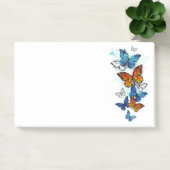 Flying Butterflies Morpho und Monarch Post-it Klebezettel (Büro)