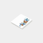 Flying Butterflies Morpho und Monarch Post-it Klebezettel (angewinkelt)