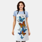 Flying Butterflies Morpho und Monarch Schürze (Getragen)