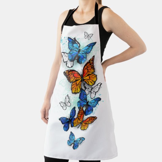 Flying Butterflies Morpho und Monarch Schürze (InSitu)
