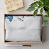 Flying Butterflies Morpho und Monarch Seidenpapier (Geschenk)
