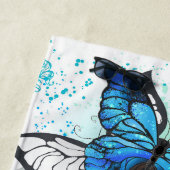 Flying Butterflies Morpho und Monarch Strandtuch (Beispiel)