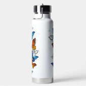 Flying Butterflies Morpho und Monarch Trinkflasche (rechts)