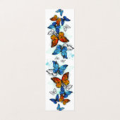 Flying Butterflies Morpho und Monarch Visitenkarten (Außenseite Aufgefaltet)