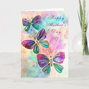 Flying Butterflies-Muttertagskarte Karte