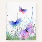 Flying Butterflies-Notebook Notizblock (Vorderseite)