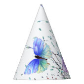 Flying Butterflies Paper Party Hat Partyhütchen (Vorderseite)