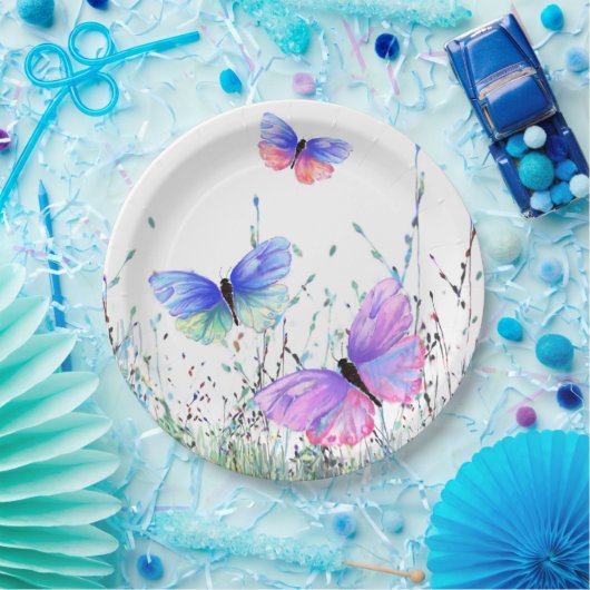 Flying Butterflies Paper-Teller Pappteller (Party)