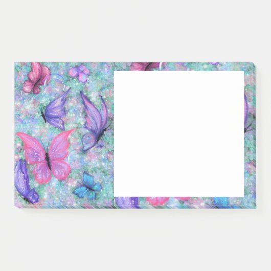 Flying Butterflies Post it Notes Post-it Klebezettel (Vorderseite)