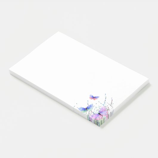 Flying Butterflies Post it Notes Post-it Klebezettel (angewinkelt)