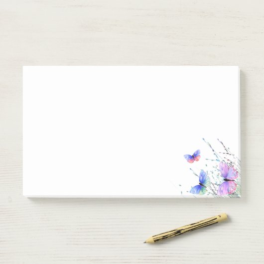 Flying Butterflies Post it Notes Post-it Klebezettel (Auf Schreibtisch)