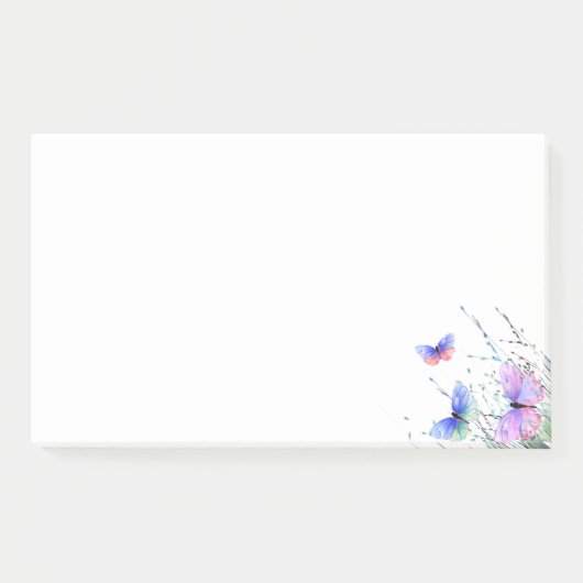 Flying Butterflies Post it Notes Post-it Klebezettel (Vorderseite)