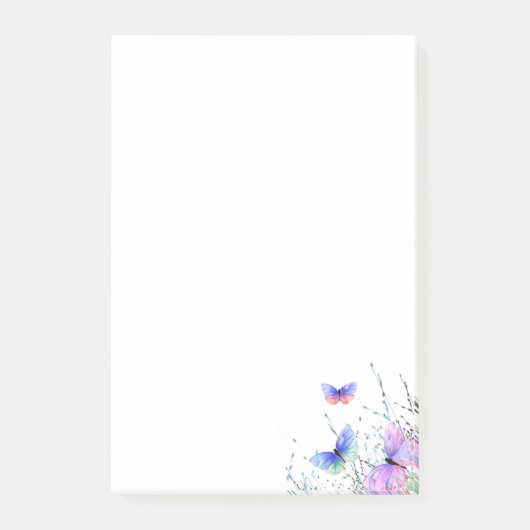 Flying Butterflies Post-it®-Notizen Post-it Klebezettel (Vorderseite)