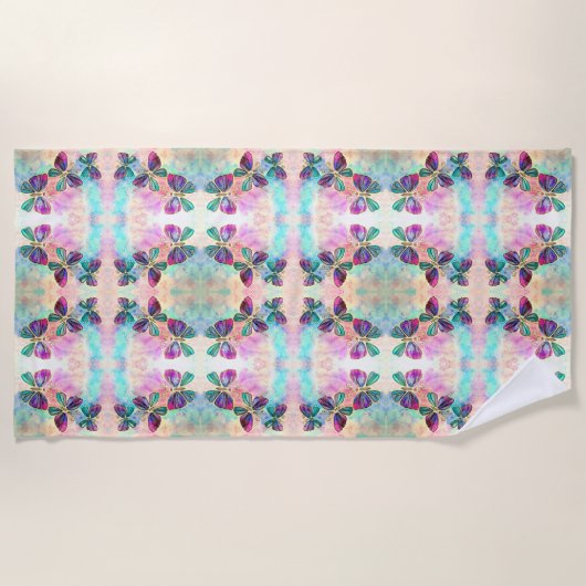 Flying Butterflies Strandtuch (Vorderseite)