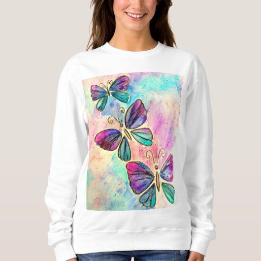 Flying Butterflies Sweatshirt (Vorderseite)