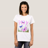 Flying Butterflies T - Shirt Joy Text (Vorne ganz)